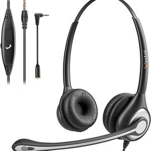 Vankyo Black Wired Headset with Microphone